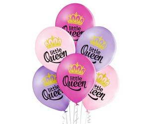 BALONY LITTLE QUEEN 6 SZT 30 CM
