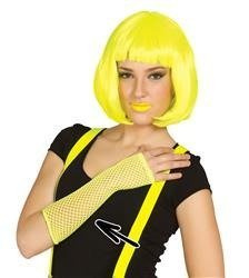 RĘKAWICZKI SIATKA NEON ŻÓŁTE