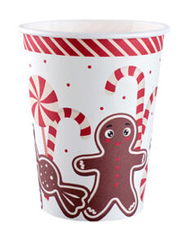 Kubeczki papierowe Świąteczne słodkości 270ml 10 szt.