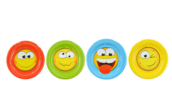 TALERZYKI PAPIEROWE MINKI 18 CM 8 SZT