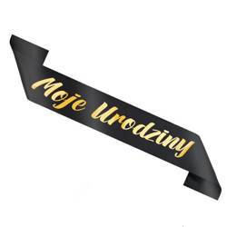 SZARFA MOJE URODZINY CZARNA