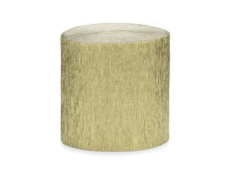 KREPA DEKORACYJNA ZŁOTA, 5cm/10m