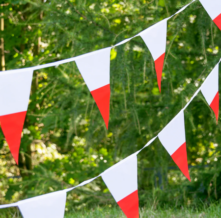 GIRLANDA FLAGI POLSKA 7 X 15 CM