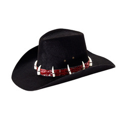KAPELUSZ KOWBOJSKI FILCOWY CZARNY