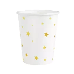 KUBECZKI W ZŁOTE GWIAZDKI 6SZT