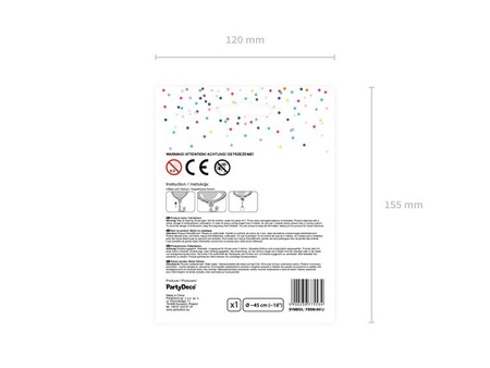 BALON FOLIOWY 45cm, SERCE JASNY RÓŻ