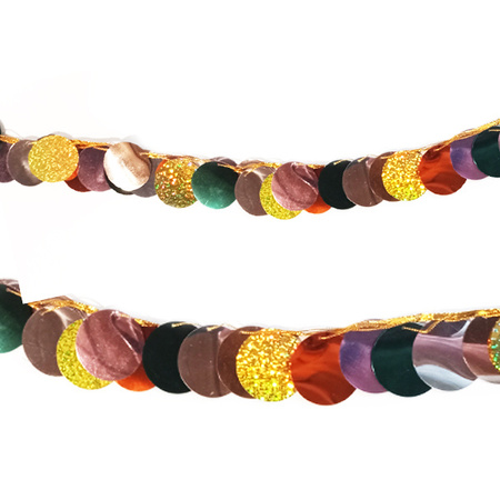 GIRLANDA METALIZOWANA KÓŁKA 2,2 M