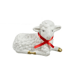 OZDOBNY BARANEK WIELKANOCNY DUŻY 14 CM