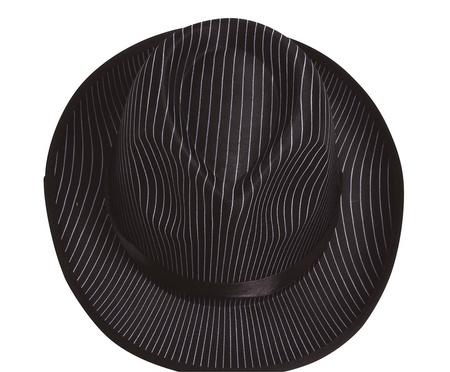 KAPELUSZ GANGSTERSKI CZARNY W PASKI