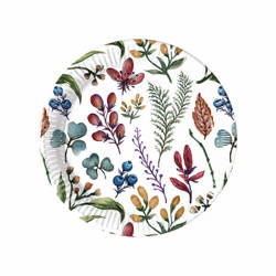 TALERZYKI W ZIOŁA 20 CM 8 SZT.