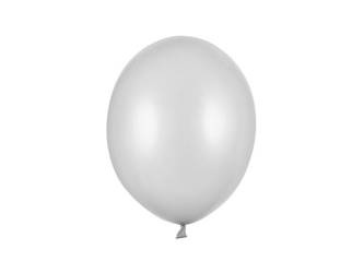 BALONY 30 CM METALIK SREBRNY 100 SZT