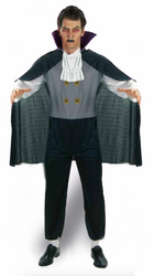 STRÓJ MROCZNY WAMPIR KOŁNIERZ FIOLET