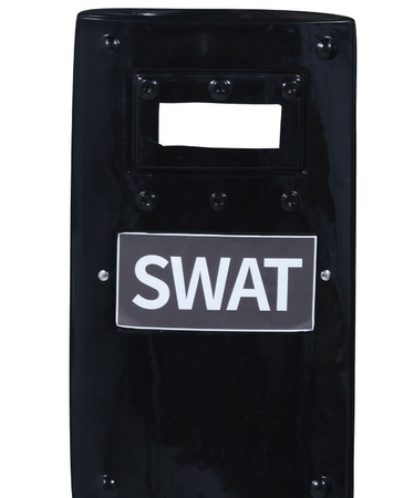 TARCZA CZARNA POLICJANTA SWAT 65 X 30 CM