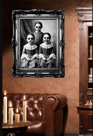 NAKLEJKA OBRAZ UPIORNYCH DZIEWCZYNEK HALLOWEEN