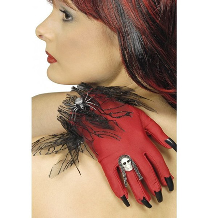 RĘKAWICZKI DIABLICY CZERWONE