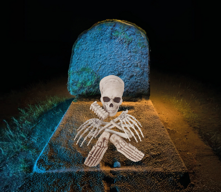 ZESTAW KOŚCI 12 SZT HALLOWEEN