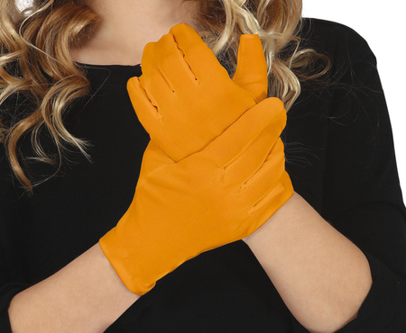 RĘKAWICZKI DZIECIĘCE POMARAŃCZOWE 17 CM