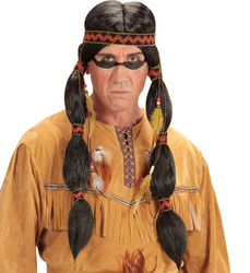 PERUKA INDIANIN Z OPASKĄ