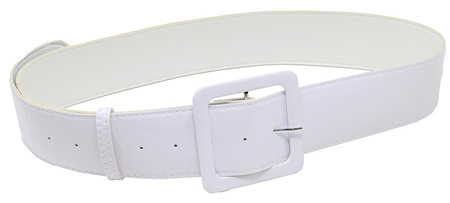 BIAŁY LAKIEROWANY PASEK 120 CM