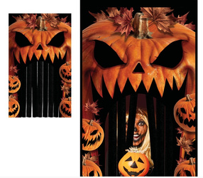 KURTYNA NA DRZWI DYNIE HALLOWEEN 145 X 240 CM