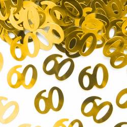 KONFETTI FOLIOWE 60 URODZINY 15G