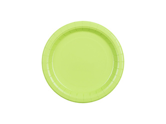 TALERZYKI PAPIEROWE JASNY ZIELONY 18 CM 6 SZT
