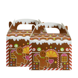 PAPIEROWE DOMKI NA UPOMINKI 2 SZT ŚWIĄTECZNE