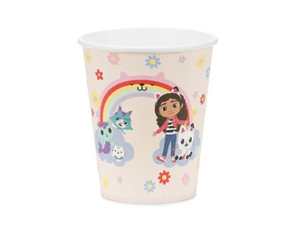 KUBECZKI PAPIEROWE KOCI DOMEK GABI 250 ML 6 SZT