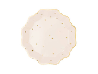 TALERZYKI PAPIEROWE GWIAZDKI 21 CM 6 SZT