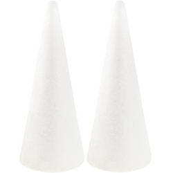 STOŻEK STYROPIANOWY 30 CM 2 SZTUKI