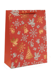 TOREBKA PRZENTOWA CZERWONA ŚWIĄTECZNA 18 X 23 X 8,5 CM