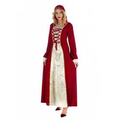 STRÓJ ŚREDNIOWIECZNA DZIEWCZYNA Z KAPTUREM