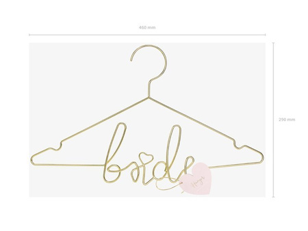 METALOWY WIESZAK BRIDE ZŁOTY