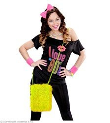 TOREBKA FUTRZANA ŻÓŁTA