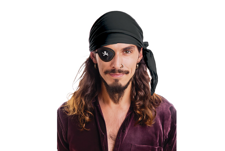 CHUSTA PIRACKA CZARNA 