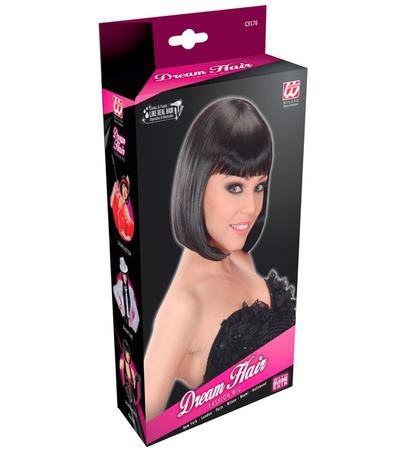 PERUKA FILMOWA CZARNA