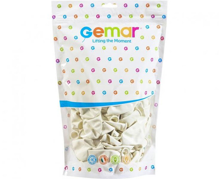 BALONY LATEKSOWE BIAŁE 33 CM 50 SZT