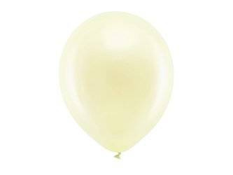 BALONY RAINBOW 30 CM METALICZNE KREMOWE 100 SZT