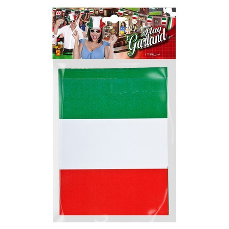 GIRLANDA PAPIEROWA FLAGI WŁOCH