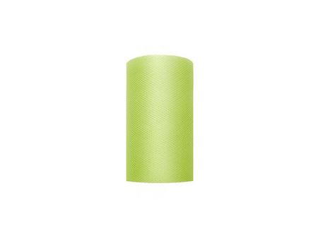 TIUL GŁADKI JASNY ZIELONY 8 cm x 20 m