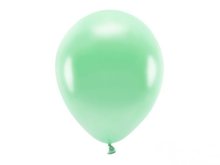 BALONY ECO 30cm METALIZOWANE MIĘTA 10szt