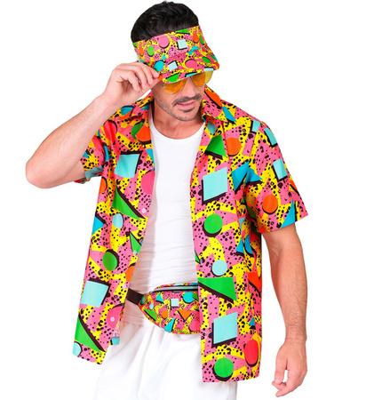 KOSZULA FUNKY DISCO LATA 80 RÓŻOWA