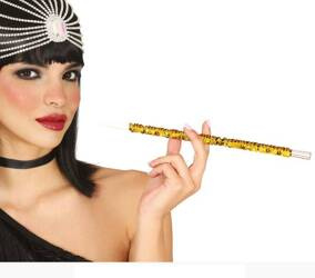 FIFKA RETRO ZŁOTA 30 CM CEKINOWA