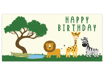 PLAKAT SAFARI 70 X 33 CM