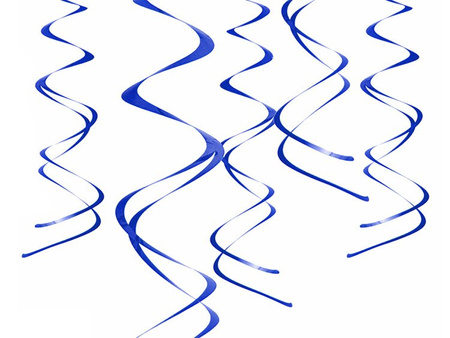 DEKORACJE WISZĄCE ŚWIDERKI NIEBIESKI 5 SZT