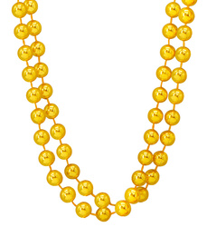 ZESTAW NASZYJNIKÓW DISCO ZŁOTY