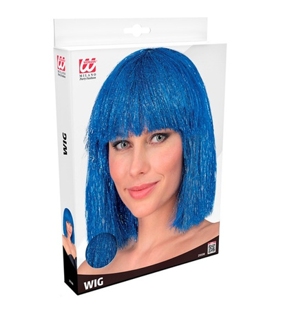 PERUKA Z GRZYWKĄ NIEBIESKA