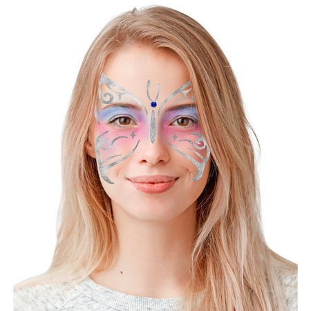 NAKLEJKI NA TWARZ MOTYL MOTYLEK