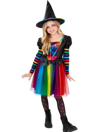 STRÓJ TĘCZOWA CZAROWNICA DLA DZIEWCZĄT