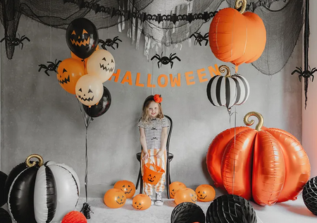 BALON STOJĄCY FOLIOWY DYNIA 3D 90 X 90 CM POMARAŃCZOWY